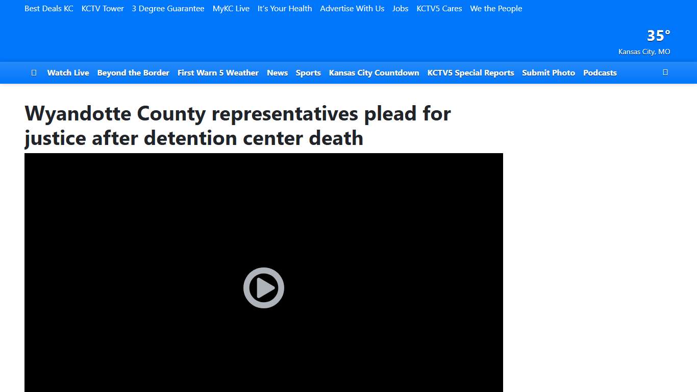 Wyandotte County representatives plead for justice after detention center death of Charles Adair